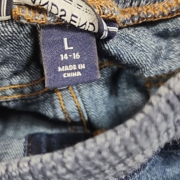 Lands End Size L Drawstring Jeans - Picture 4 of 6